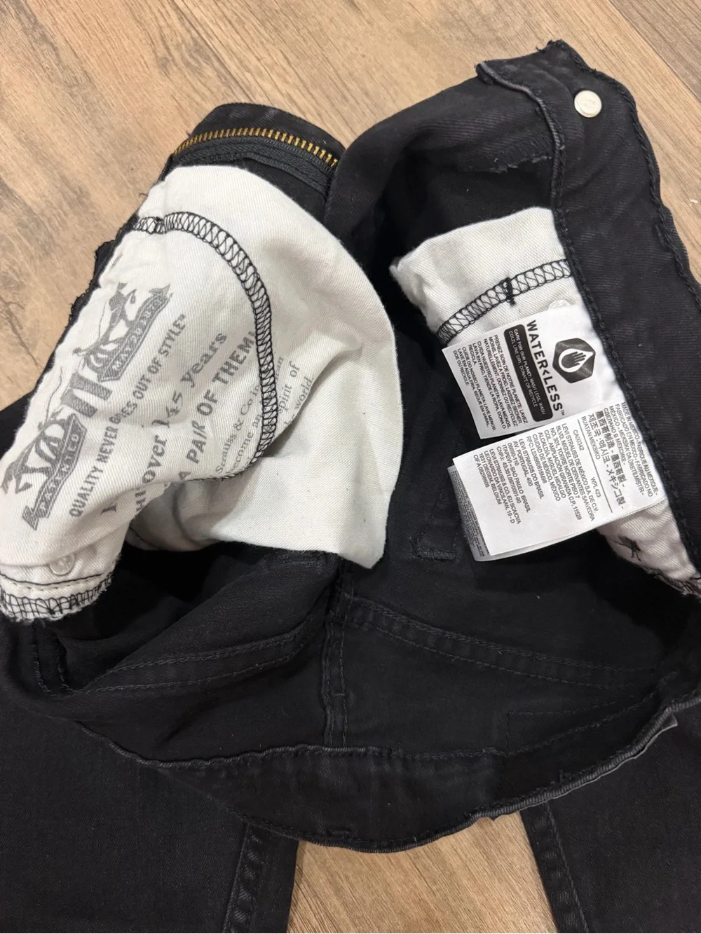 Levi's Black Slim Straight Jeans